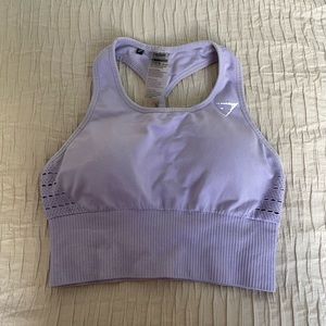 Purple gymshark crop top
